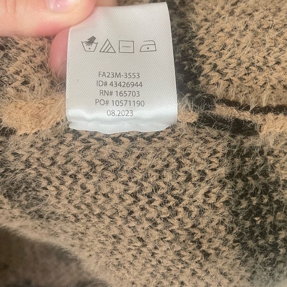 Calligraphie Tiger Stripe Single Button Overcoat Cardigan Size Medium - Picture 5 of 6